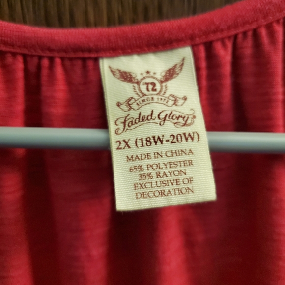 Faded Glory Tribal Top with Tie - Picture 10 of 16